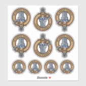 Clan Malcolm Crest Sticker Set (Blatt)