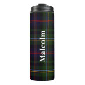 Clan Malcolm Kariert Custom Thermal Tumbler Thermosbecher (Vorderseite)