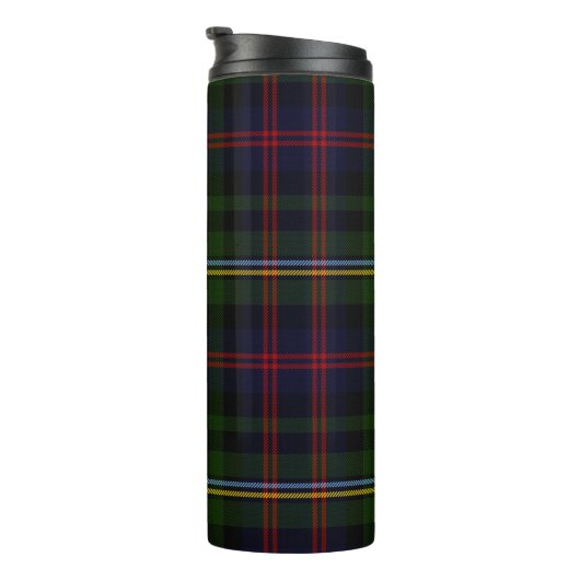 Clan Malcolm Kariert Custom Thermal Tumbler Thermosbecher (Nach rechts gedreht)