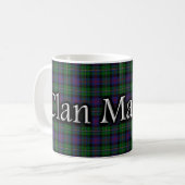 Clan-Malcolm klassischer TartanScottish Kaffeetasse (Vorderseite Links)