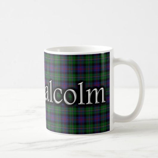 Clan-Malcolm klassischer TartanScottish Kaffeetasse (Rechts)
