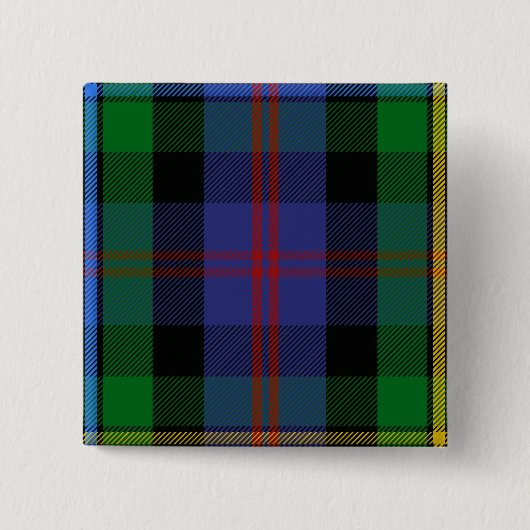 Clan Malcolm Tartan Button (Vorderseite)