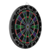 Clan Malcolm Tartan Dartscheibe (Vorderseite Links)
