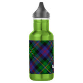 Clan Malcolm Tartan Edelstahlflasche (Links)