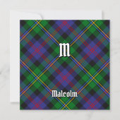 Clan Malcolm Tartan Einladung (Vorderseite)