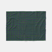 Clan Malcolm Tartan Fleecedecke (Vorderseite (Horizontal))