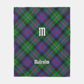 Clan Malcolm Tartan Fleecedecke (Vorderseite)