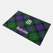 Clan Malcolm Tartan Fußmatte (Schrägansicht)