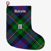 Clan Malcolm Tartan Großer Weihnachtsstrumpf (Vorderseite)