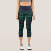 Clan Malcolm Tartan Kariert Capri Leggings (Vorderseite)