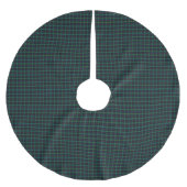 Clan Malcolm Tartan Kariert Polyester Weihnachtsbaumdecke (Vorderseite)
