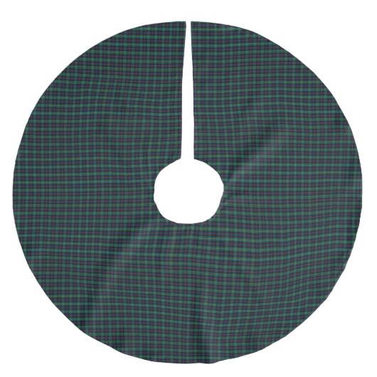 Clan Malcolm Tartan Karo Polyester Weihnachtsbaumdecke (Vorderseite)