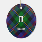 Clan Malcolm Tartan Keramik Ornament (Links)