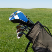 Clan Malcolm Tartan Knot & Flag Golf Headcover (In SItu)