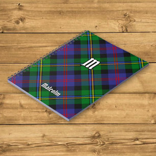Clan Malcolm Tartan Notizblock
