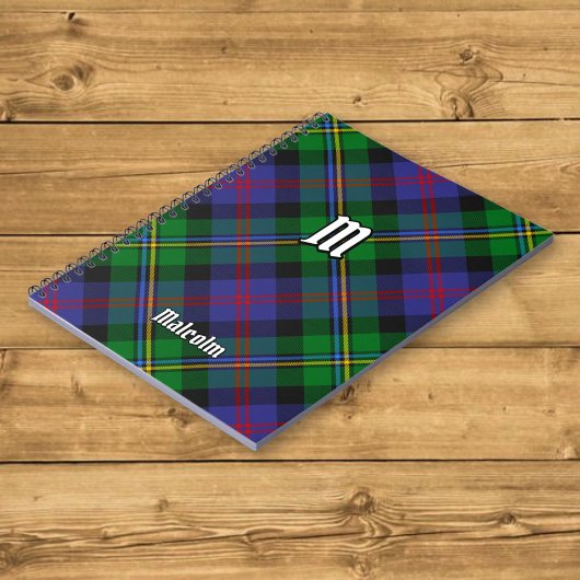 Clan Malcolm Tartan Notizblock