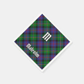 Clan Malcolm Tartan Serviette (Ecke)