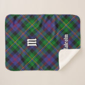 Clan Malcolm Tartan Sherpadecke (Vorderseite (Horizontal))