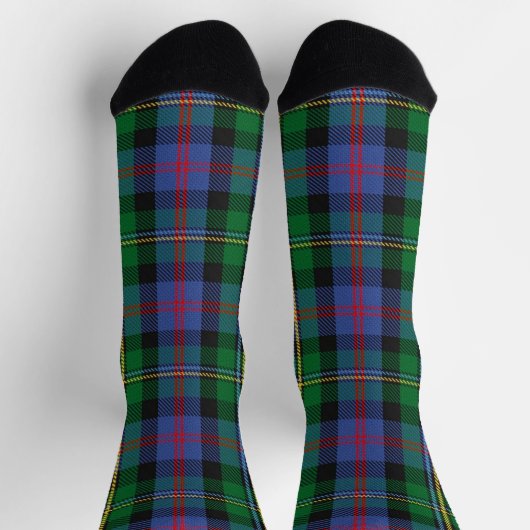 Clan Malcolm Tartan Socks Socken (Oben)