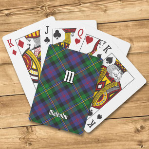Clan Malcolm Tartan Spielkarten