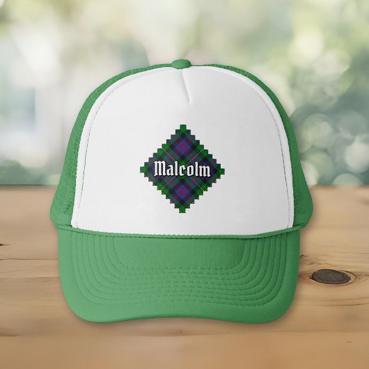 Clan Malcolm Tartan Truckerkappe