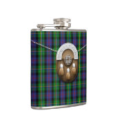 Clan-Malcolm Tartan und Sporran Flachmann (Rechts)