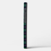 Clan Malcolm Tartan und Wappen Case-Mate iPhone Hülle (Rückseite / Links)