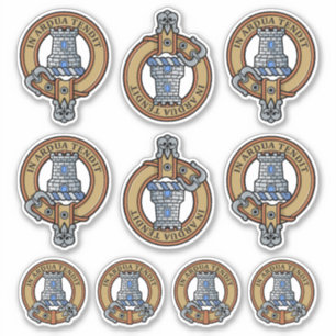Clan Malcolm Wappen Aufkleber Set