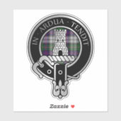 Clan Malcolm Wappen & Dress Tartan Sticker (Blatt)
