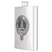 Clan Malcolm Wappen & Tartan Flachmann (Links)