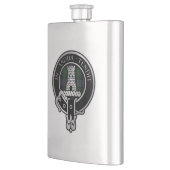 Clan Malcolm Wappen & Tartan Flask Flachmann (Links)