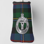 Clan Malcolm Wappen & Tartan Golf Headcover (Rotieren 90)