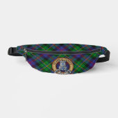 Clan Malcolm-Wappen über Tartan Bauchtasche (Vorderseite)