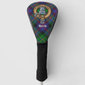 Clan Malcolm-Wappen über Tartan Golf Headcover (Vorderseite)