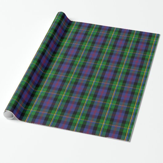 Clan-MalcolmTartan Geschenkpapier (Ungerollt)