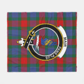 Clan Mar Tartan Kariert Fleecedecke (Vorderseite (Horizontal))
