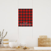 Clan Marjoribanks Colors of Scotland 2 Tartan Poster (Küche)