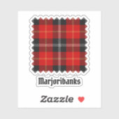 Clan Marjoribanks Tartan Aufkleber (Blatt)