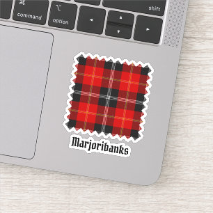 Clan Marjoribanks Tartan Aufkleber