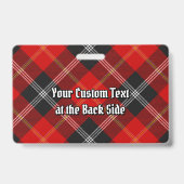 Clan Marjoribanks Tartan Ausweis (Rückseite)