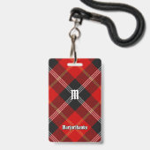 Clan Marjoribanks Tartan Ausweis (Vorderseite mit Lanyard)