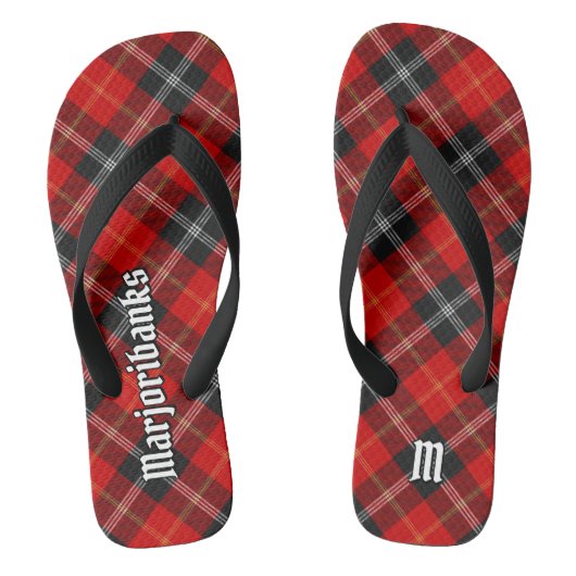 Clan Marjoribanks Tartan Badesandalen (Fußbett)