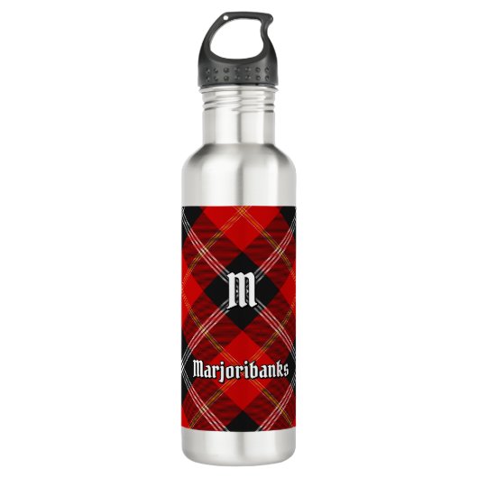 Clan Marjoribanks Tartan Edelstahlflasche (Vorderseite)