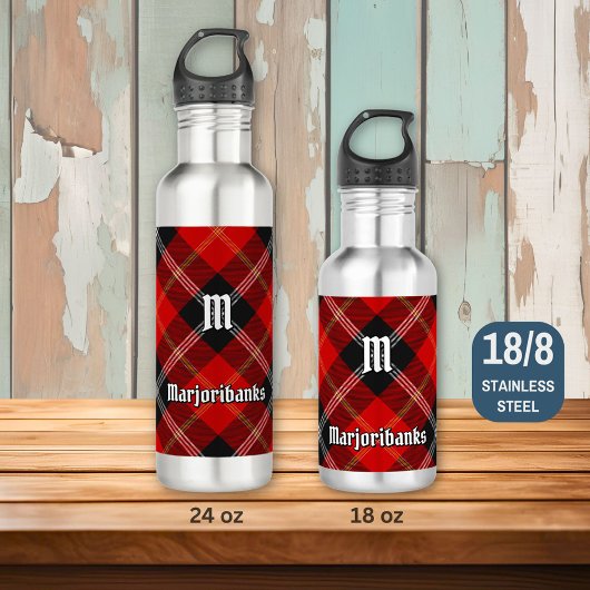 Clan Marjoribanks Tartan Edelstahlflasche