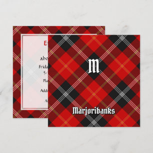 Clan Marjoribanks Tartan Einladung
