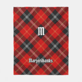Clan Marjoribanks Tartan Fleecedecke (Vorderseite)