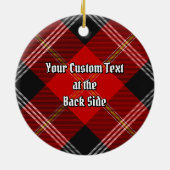 Clan Marjoribanks Tartan Keramik Ornament (Hinten)
