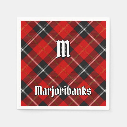 Clan Marjoribanks Tartan Serviette (Vorderseite)