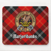 Clan Marjoribanks Wappen über Tartan Mousepad (Vorne)