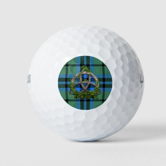 Clan Marshall Tartan Celtic Trinity Golfball (Vorderseite)